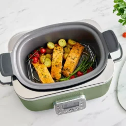 GreenPan Elite 6qt Slow Cooker, Sage Green
