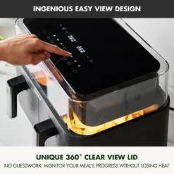 GreenPan Bistro 10qt 360 Clear View Double Air Fryer