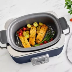 GreenPan Elite 6qt Slow Cooker, Oxford Blue