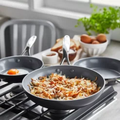 GreenPan Valencia Pro 11pc Ceramic Set with 3 Bonus Protectors Black