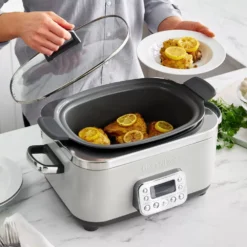 GreenPan Elite 6qt Slow Cooker, Cream
