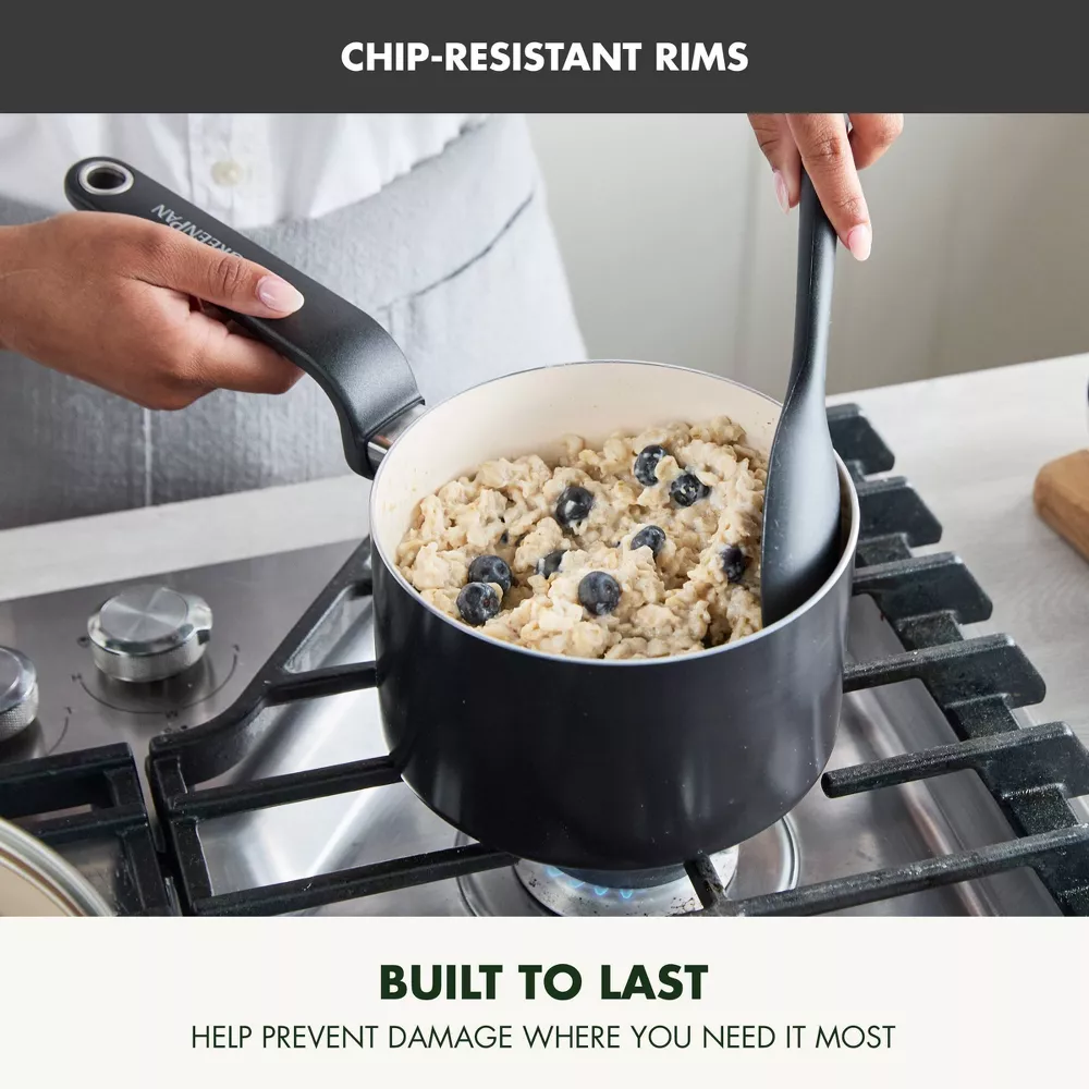 GreenPan Rio Advanced 10pc Cookware Set, Black