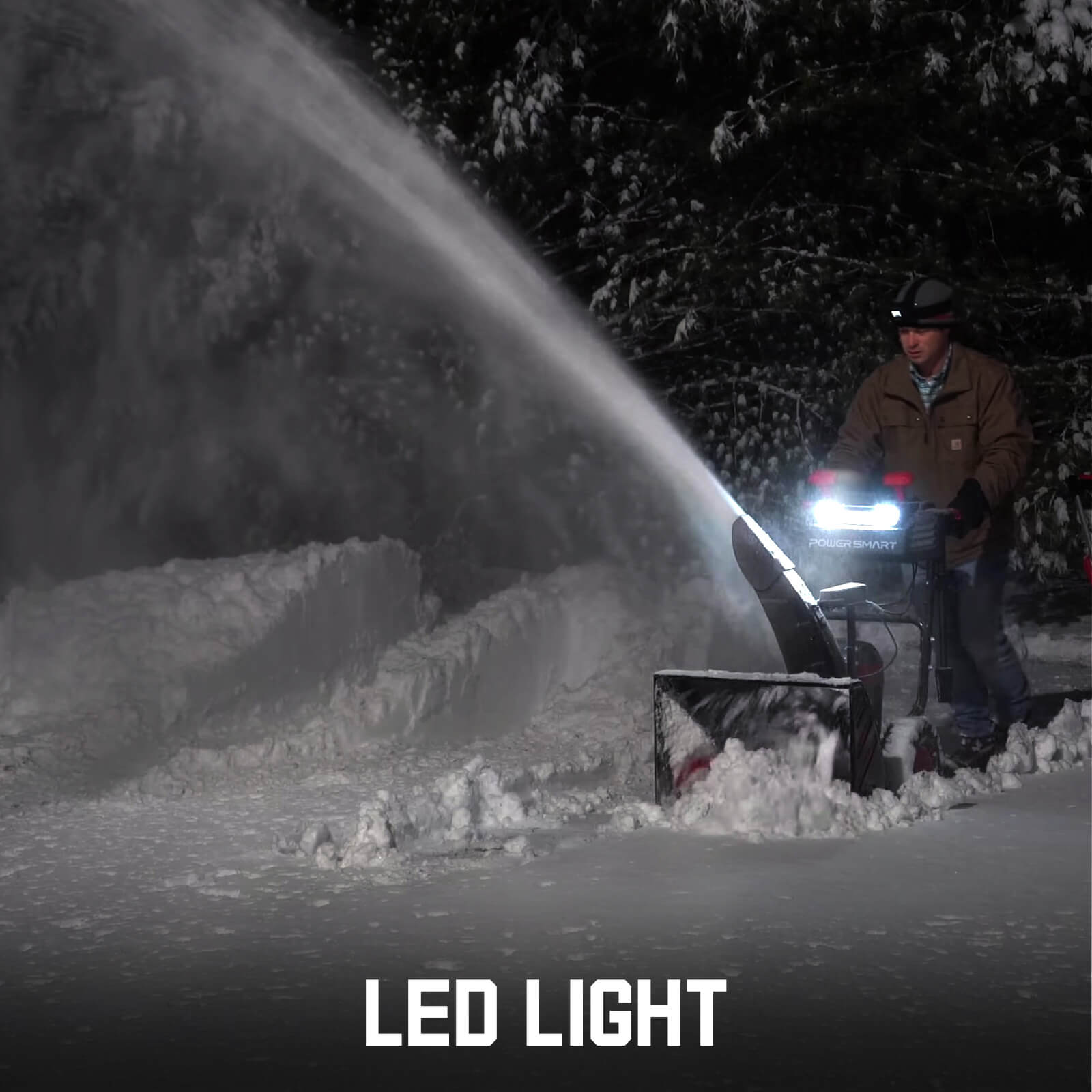 PowerSmart 80V 24'' Two Stage Self-propelled Cordless Snow Blower HB2805