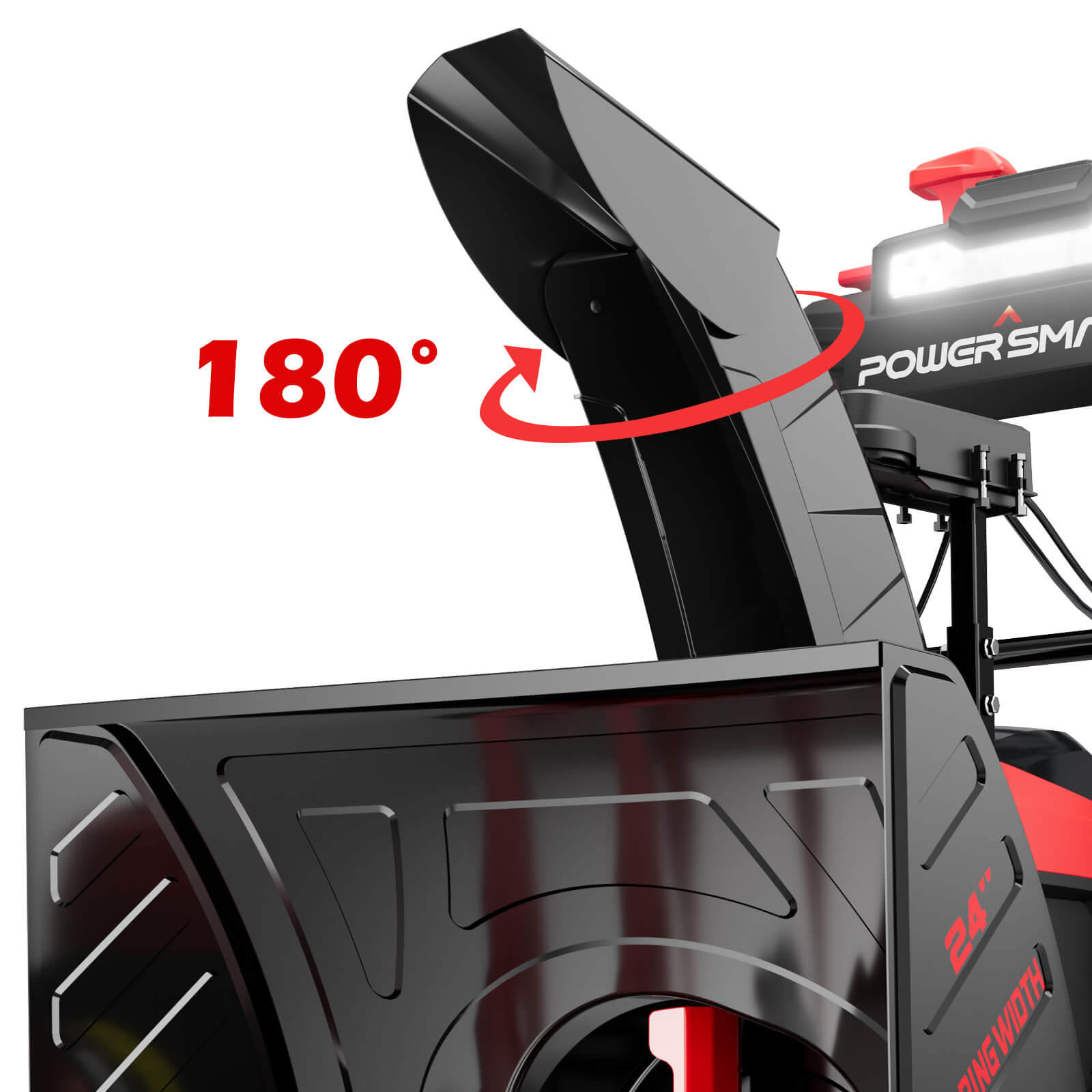 PowerSmart 80V 24'' Two Stage Self-propelled Cordless Snow Blower HB2805
