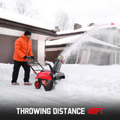 PowerSmart 80-volt 21-in Single-stage Push Battery Snow Blower 6 Ah (Charger Included)