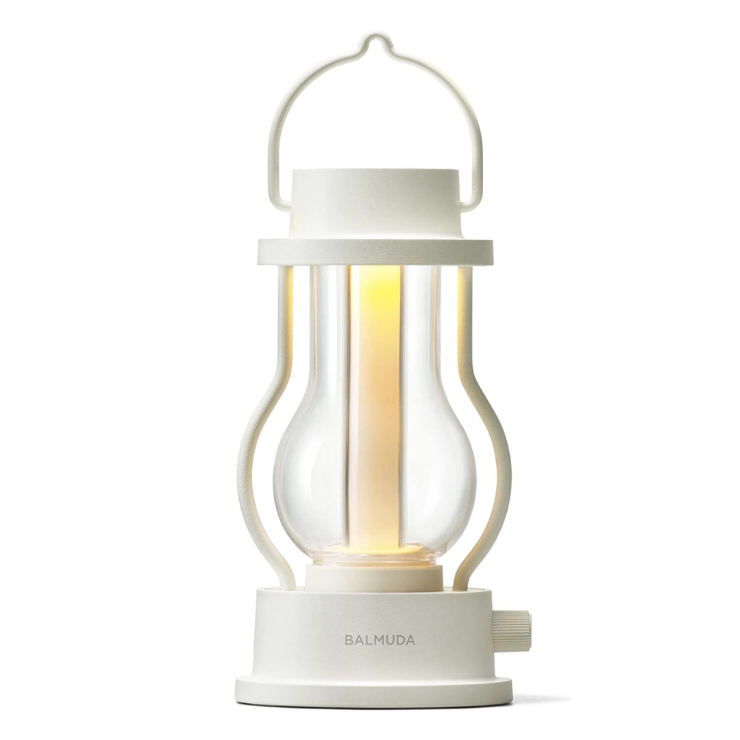 BALMUDA The Lantern | Rechargeable LED Lantern | 3 Light Modes: Candle, Amber, & Warm White | White