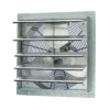 iLiving - 18" Wall Mounted Shutter Exhaust Fan, 3852 CFM, 5800 SQF Coverage Area, Silver (ILG8SF18S)