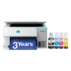 Epson EcoTank ET-2980 Wireless All-in-One Color Supertank Printer, 15 PPM, 1.44" Color Screen, Auto 2-Sided Printing - White