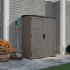Suncast 4-ft x 3-ft Vertical Gray Lean-to Resin Storage Shed