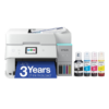 Epson EcoTank ET-4950 Wireless All-in-One Color Supertank Printer, 18 PPM, 2.4" Color Touchscreen, Auto Document Feeder – White