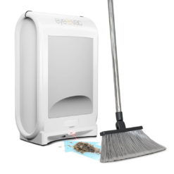 EyeVac Pro Touchless Vacuum Automatic Dustpan - Ultra Fast & Powerful, 1400 Watt (White)