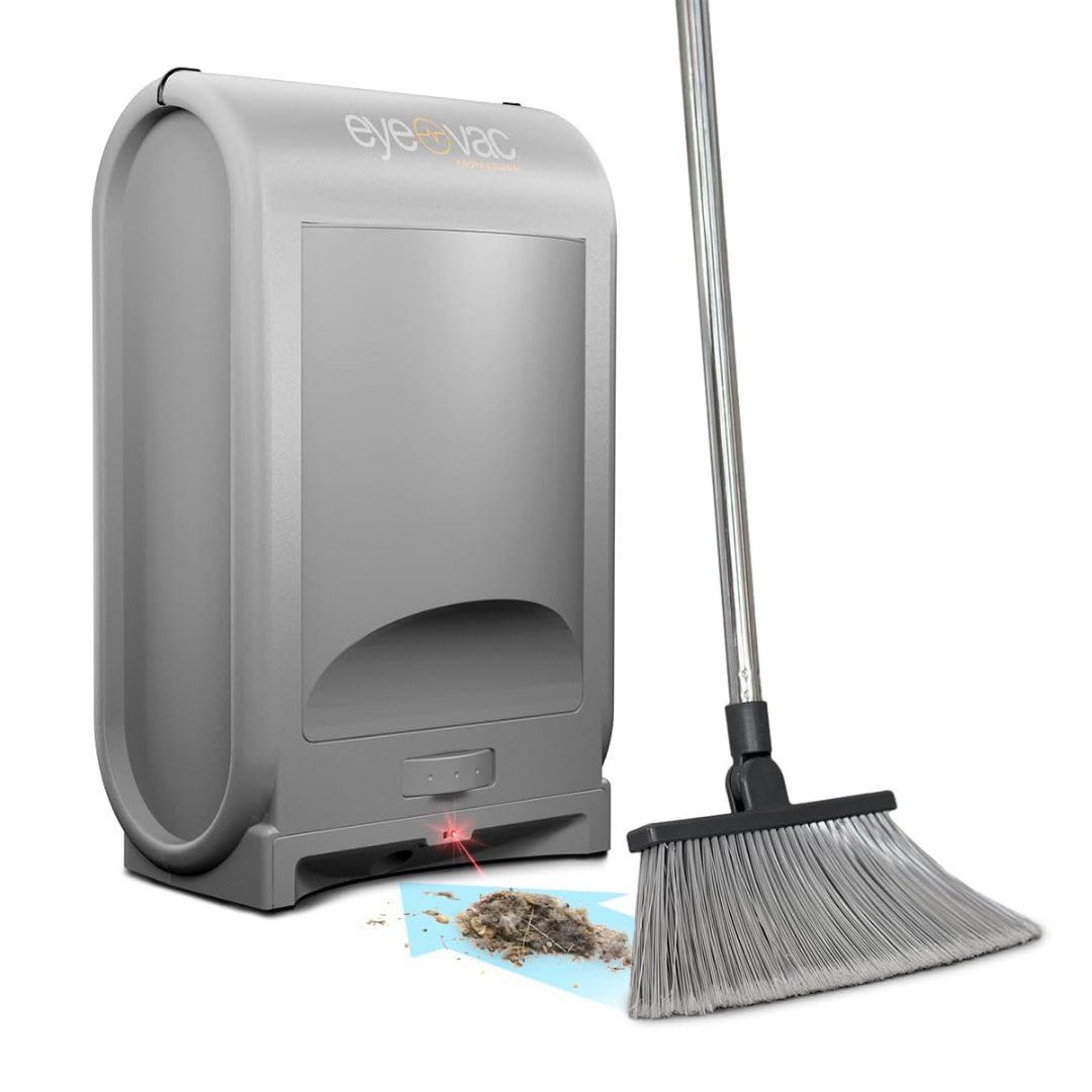 EyeVac Pro Touchless Vacuum Automatic Dustpan - Ultra Fast & Powerful, 1400 Watt (Sliver)