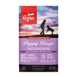 ORIJEN Grain Free High Protein Dry Dog Food Puppy Large Recipe 23.5lb Bag