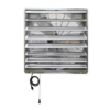 iLIVING Variable Speed Shutter Exhaust Fan 30-in Indoor Silver Wall Mounted Fan