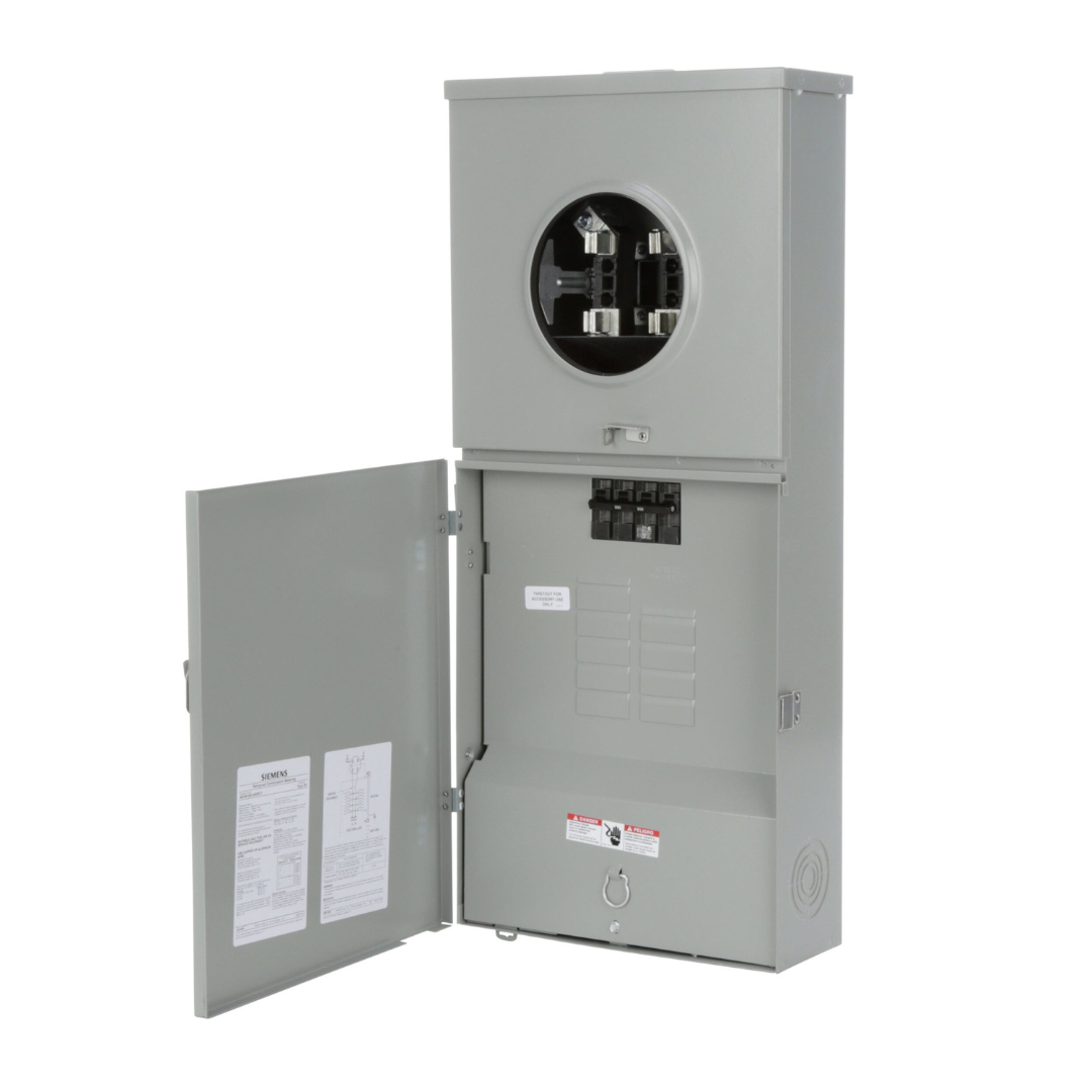 Siemens 200 -Amp 8 -Spaces 16 -Circuit Outdoor Main Breaker Meter Combo Load Center