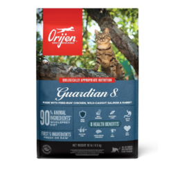 ORIJEN Guardian 8 Grain Free High Protein Premium Dry Cat Food 10lb Bag