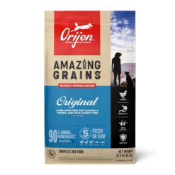 ORIJEN Amazing Grains High Protein Dry Dog Food Original Recipe 22.5lb Bag