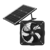 Solar Powered Wall Mount Exhaust Fan, 35 Watt