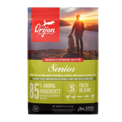 ORIJEN Grain Free High Protein Dry Dog Food Senior Recipe 13lb Bag
