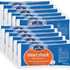 BioGuard Smart Shock 1 lb, Pack of 12, Algae Preventative, Swimming Pool Clarifier, Pool Shock Treatment, Multi-Purpose Shock for Pool Maintenance