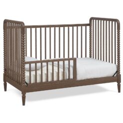 Delta Children Saint 4-in-1 Convertible Crib - Greenguard Gold Certified, Teak Brown