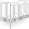 Delta Children Saint 4-in-1 Convertible Crib - Greenguard Gold Certified, Bianca White