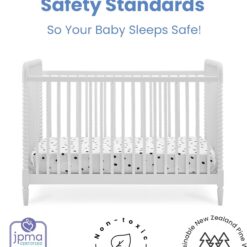 Delta Children Saint 4-in-1 Convertible Crib - Greenguard Gold Certified, Bianca White
