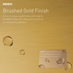Moen Joric Brushed Gold Single Handle Deck-mount Pull-down Kitchen Faucet with Sprayer (Includes Deck Plate)