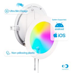 Infibrite Elite Smart Compatible White 6-in 1100 -Lumens Color-enhancing Round LED Canless Wet rated Recessed Downlight 12 -Pack