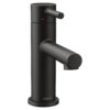 Moen Align Matte Black Single hole 1-handle WaterSense Low-arc Residential Handle Bathroom Sink Faucet with Drain with Deck Plate