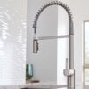 Moen Align Spot Resist Stainless Single Handle Deck-mount Pre-rinse Kitchen Faucet with Sprayer