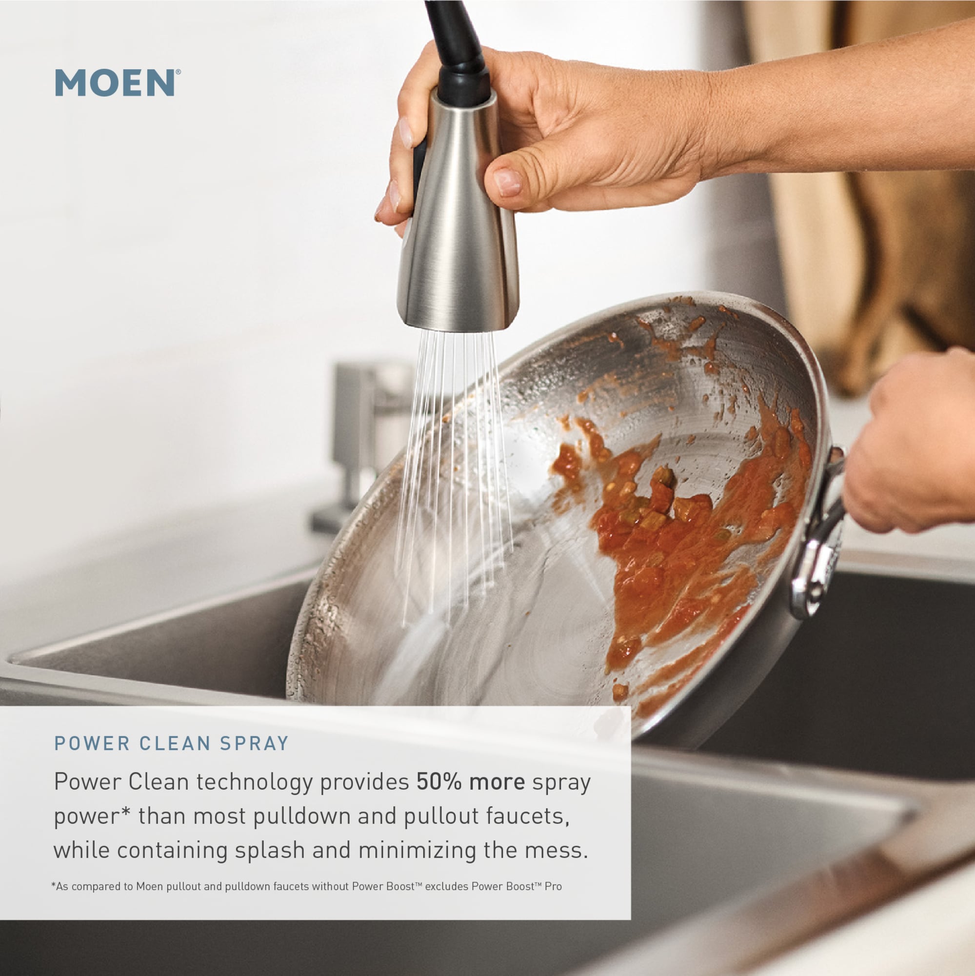 Moen Align Spot Resist Stainless Single Handle Deck-mount Pre-rinse Kitchen Faucet with Sprayer