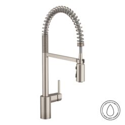 Moen Align Spot Resist Stainless Single Handle Deck-mount Pre-rinse Kitchen Faucet with Sprayer