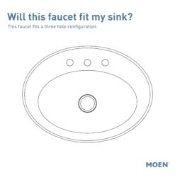 Moen Matte Black 4-in centerset 2-handle WaterSense High-arc Commercial/Residential Handle Bathroom Sink Faucet with Drain with Deck Plate