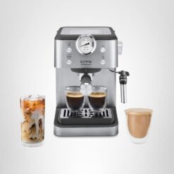 De’Longhi Classic Espresso Machine with Milk Frother, 15-Bar Pump & Temperature Control - Barista Coffee Maker Kit for Espresso, Latte, Cappuccino & Iced