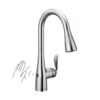 Moen Arbor Chrome Single Handle Deck-mount Touchless Pull-down Kitchen Faucet with Sprayer (Includes Deck Plate)