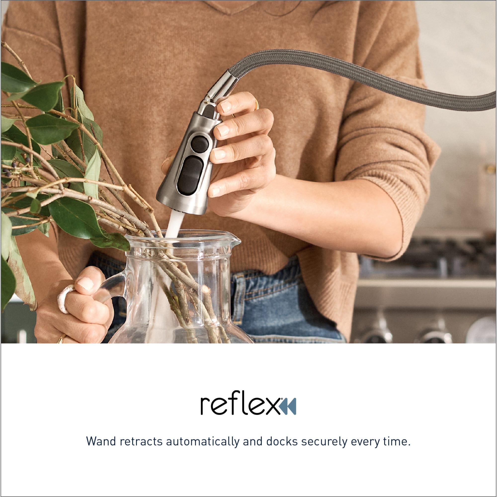 Moen Arbor Matte Black Single Handle Deck-mount Pull-down Kitchen Faucet with Sprayer (Includes Deck Plate)