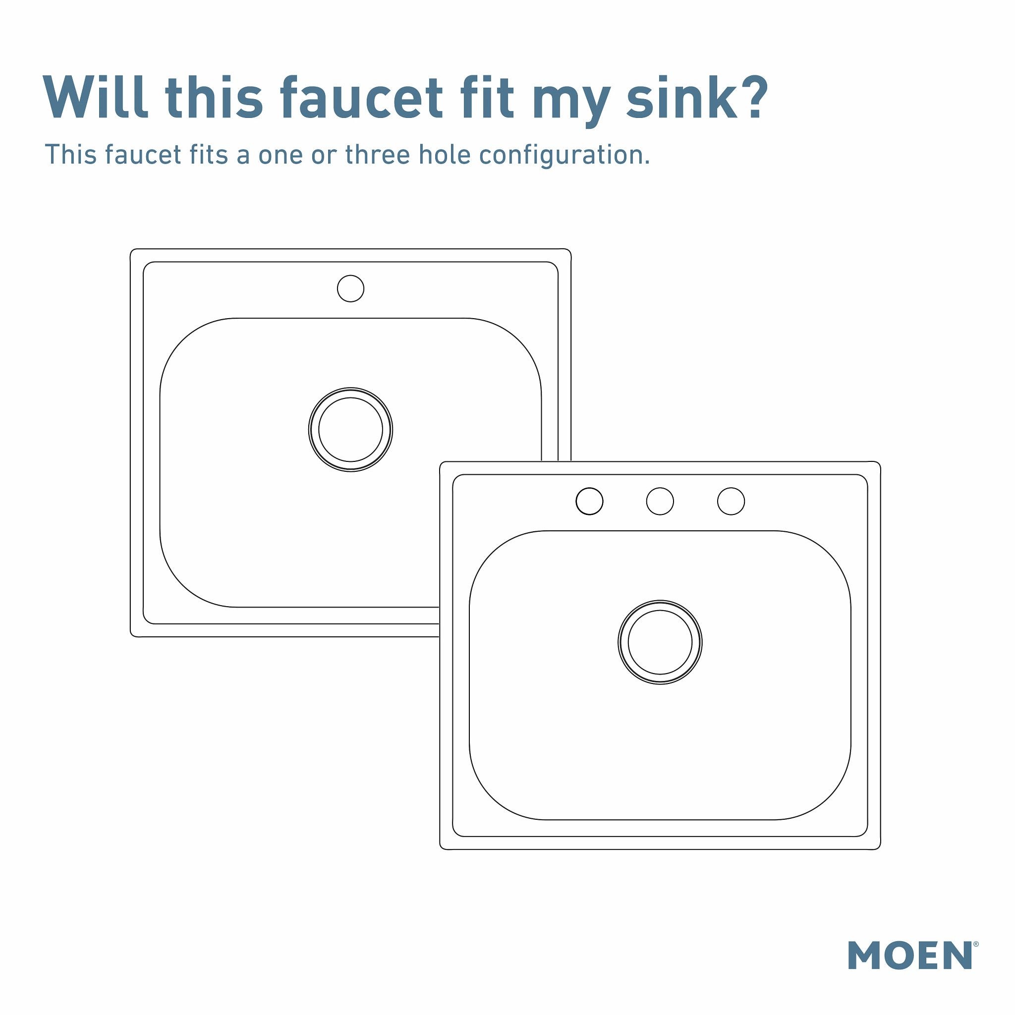 Moen Arbor Matte Black Single Handle Deck-mount Pull-down Kitchen Faucet with Sprayer (Includes Deck Plate)