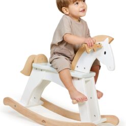 Tender Leaf Toys - Lucky Rocking Horse - Premium Wood Rocking Horse for Imaginative Play - Helps Cognitive and Physical Development in Toddler Boys and Girls - Age 12m+