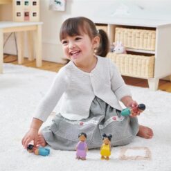 Tender Leaf Toys - Bunny Storage Unit - Wooden Toy Storage Organizer with 4 Baskets Drawers for Kids - Toys and Books in Playroom, Nursery or Children's Room - Age 3 +