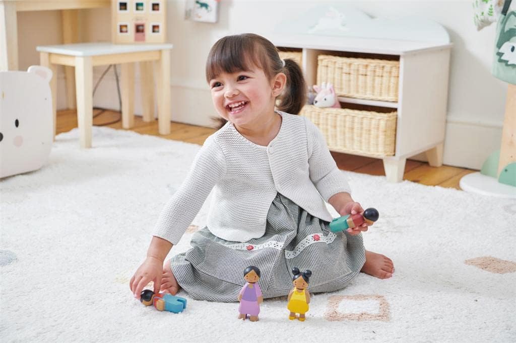 Tender Leaf Toys - Bunny Storage Unit - Wooden Toy Storage Organizer with 4 Baskets Drawers for Kids - Toys and Books in Playroom, Nursery or Children's Room - Age 3 +