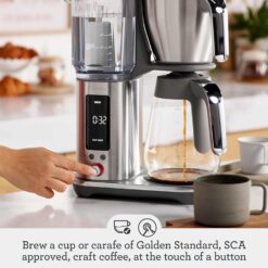 Breville Luxe Drip Coffee Machine, Brushed Stainless Steel, 60 Fluid Ounces Capacity, Glass Carafe, BDC415BSS