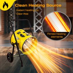 Dr. Infrared Heater 15000 -Watt Fan Utility Indoor Electric Space Heater with Thermostat