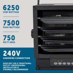 Utilitech 7500 -Watt (Upto) with Thermostat