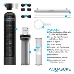 AQUASURE Serene Series Whole house filtration Triple-Stage 10-GPM 25 Micron