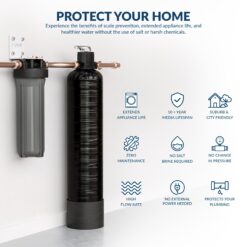 AQUASURE Fortitude Lite Carbon and Sediment Whole House Water Filtration System Dual-Stage 10-GPM 25 Micron