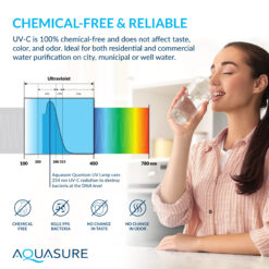 AQUASURE Quantum Series Dual-stage 12-GPM Ultraviolet UV Hard water Whole House Water Filtration System