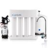AQUASURE Premier 4-stage Membrane Reverse Osmosis Filtration Under Sink Water Filtration System with Chrome Faucet