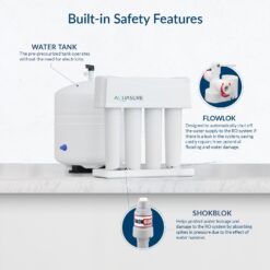AQUASURE Premier 4-stage Membrane Reverse Osmosis Filtration Under Sink Water Filtration System with Chrome Faucet