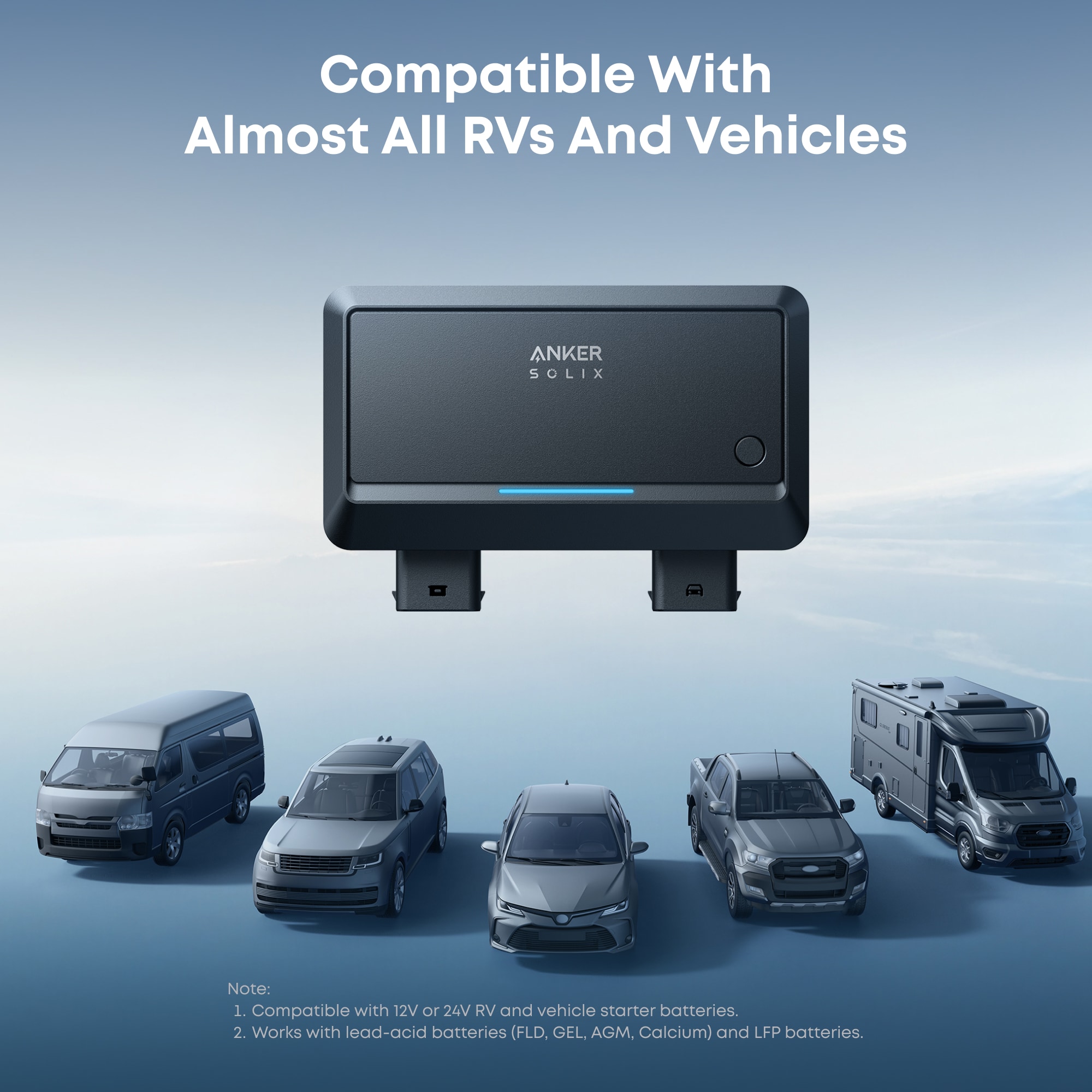 Anker SOLIX 800-Watts Alternator Charger for C2000X Gen 2